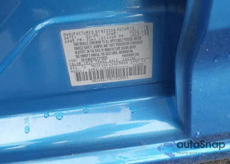 2020 Nissan Sentra Sv Xtronic Cvt z USA, uszkodzony, nr VIN 3N1AB8CV9LY210825